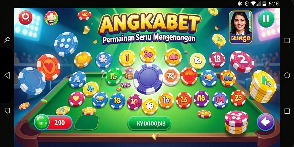 Tampilan gameplay seru di ANGKABET dengan banyak pemain Bingo.
