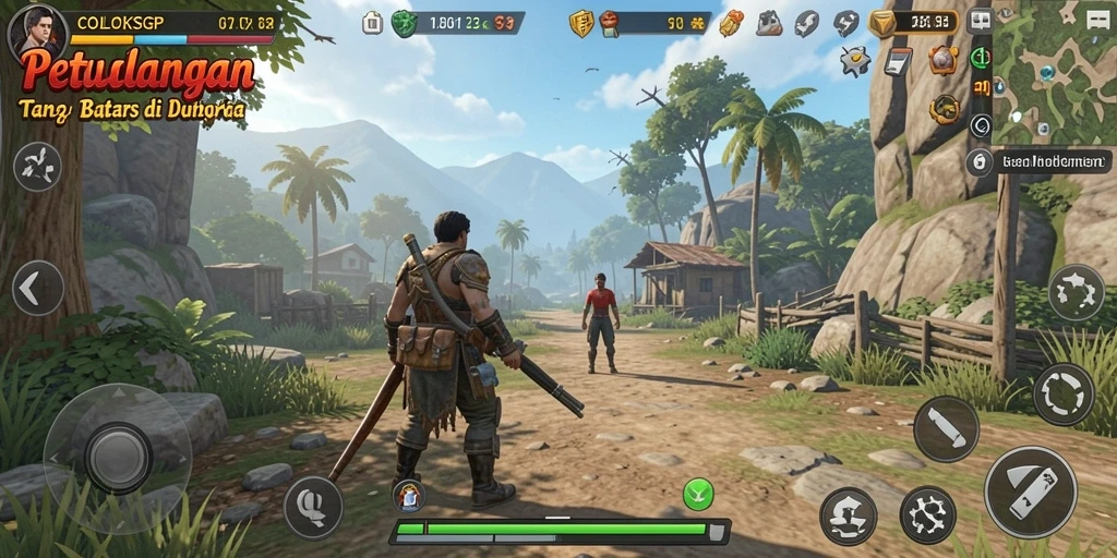 Tampilan gameplay menakjubkan dari petualangan dunia terbuka COLOKSGP.
