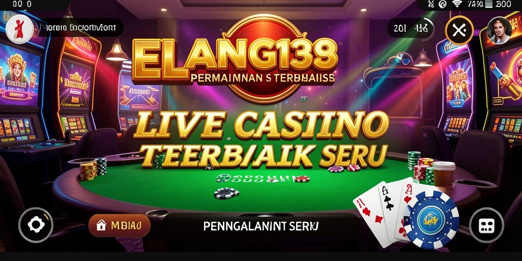 Tampilan gameplay ELANG138 dengan dealer langsung yang interaktif.