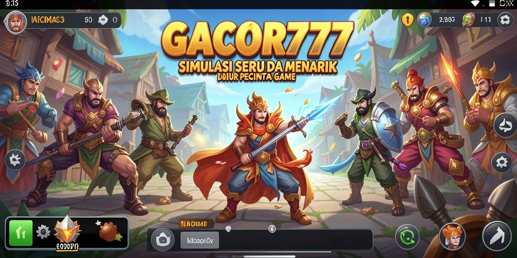 Screenshot gameplay dari GACOR777 yang menunjukkan simulasi interaktif.
