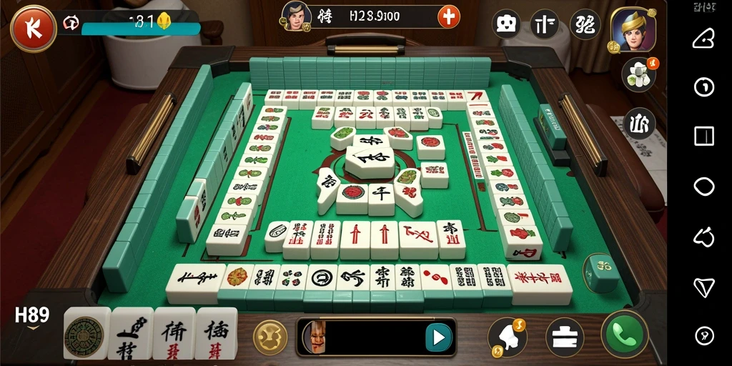 Tampilan gameplay H89 yang menarik dengan layout Mahjong yang dinamis.