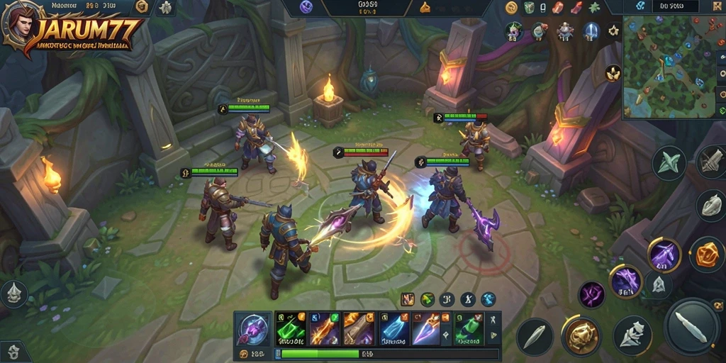 Tampilan gameplay MMORPG yang mendebarkan di JARUM77.