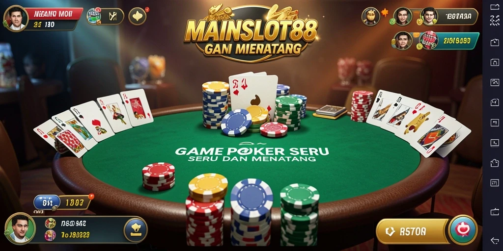 Gameplay seru dalam aplikasi Poker MAINSLOT88.