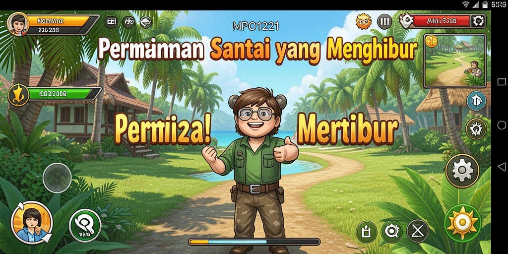 Screenshot utama MPO1221 menampilkan gameplay yang menyenangkan dan interaktif.