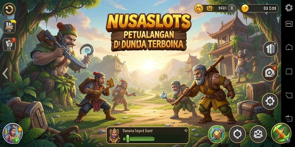 Gameplay NUSASLOTS yang mengasyikkan dalam dunia terbuka.