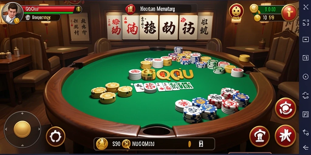 Screenshot gameplay S80 menampilkan permainan QiuQiu yang mendebarkan.