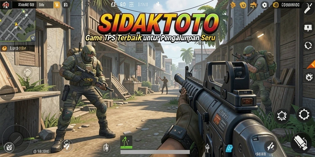 Tampilan gameplay menarik dari SIDAKTOTO dalam aksi TPS.