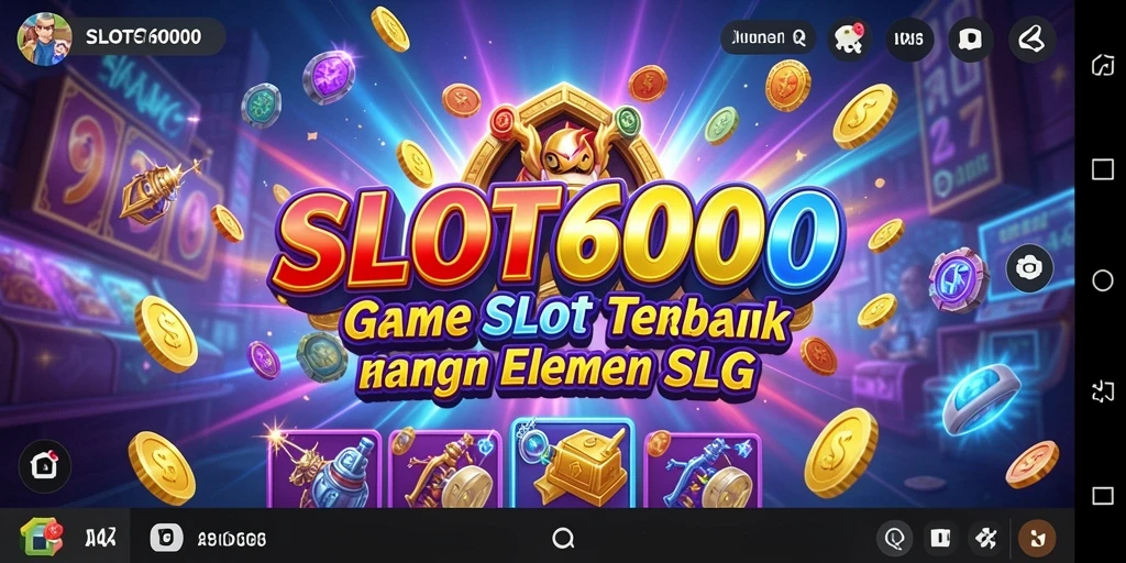 Tangkapan layar utama gameplay SLOT6000 yang menampilkan petualangan seru.