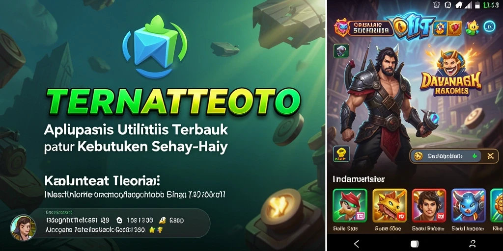Tampilan antarmuka utama aplikasi TERNATETOTO yang modern dan intuitif.