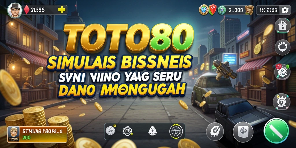 Screenshot gameplay TOTO80 yang menarik di mana pemain mengelola bisnis.