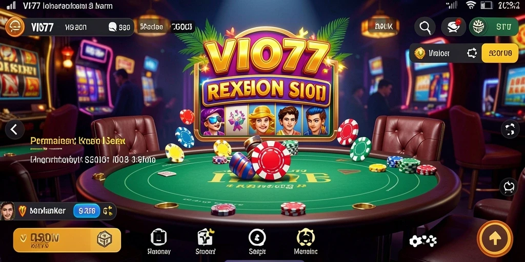Tampilan gameplay Kasino yang mengasyikkan di VIO77.